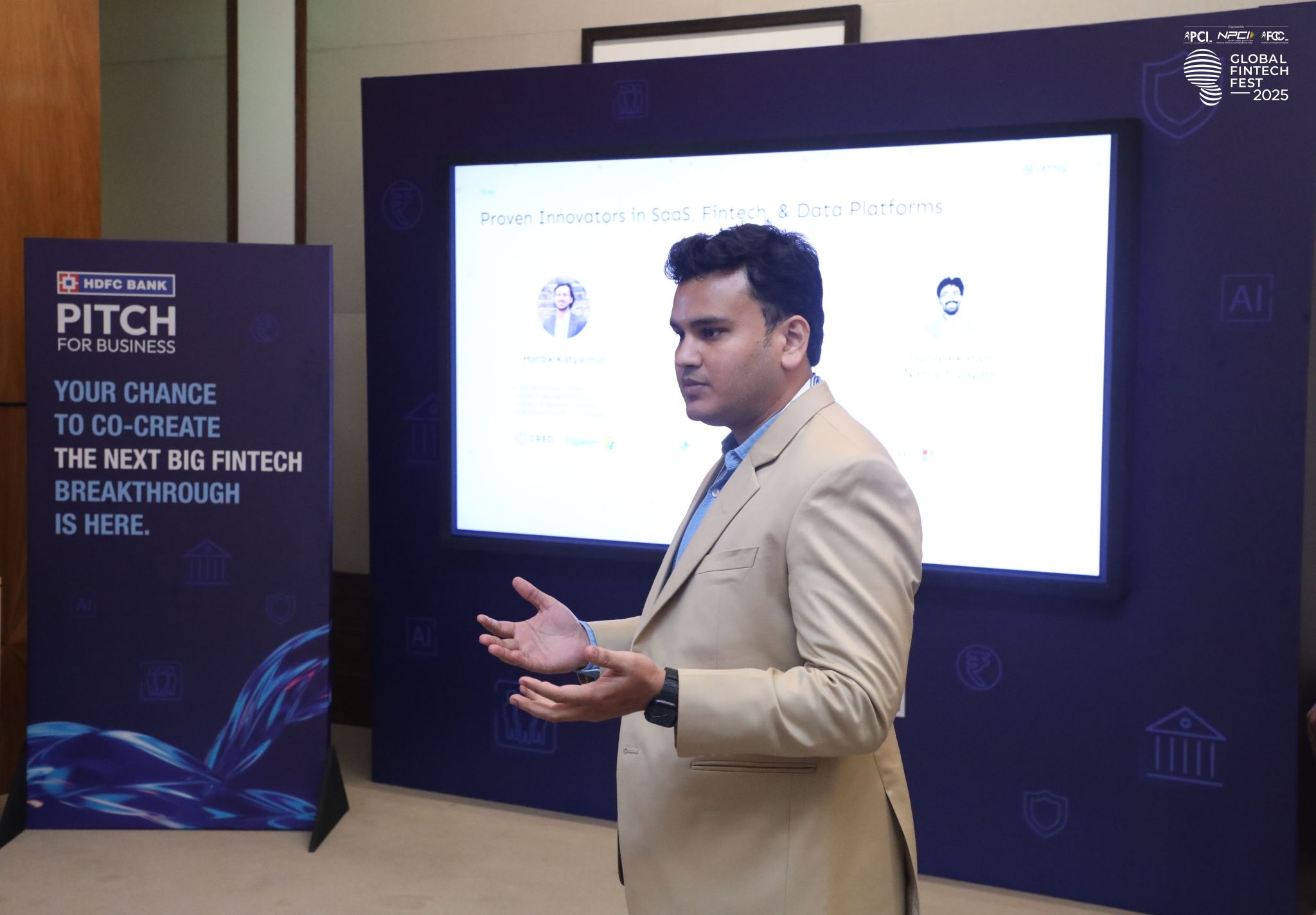 Pitching at the HDFC Bank Pitch for Business, GFF 2025