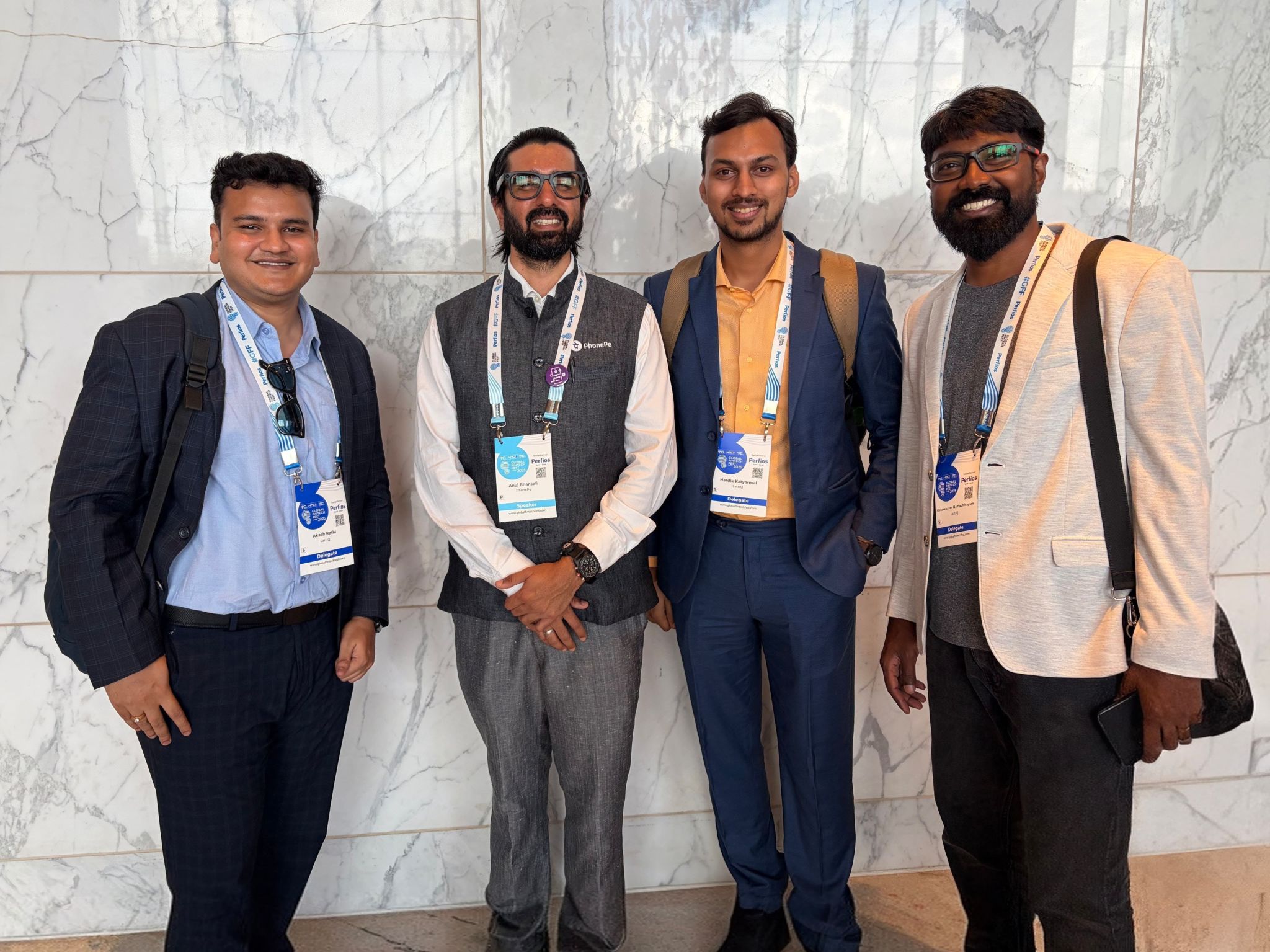 Team LattIQ with Anuj Bhansali (PhonePe) at GFF 2025