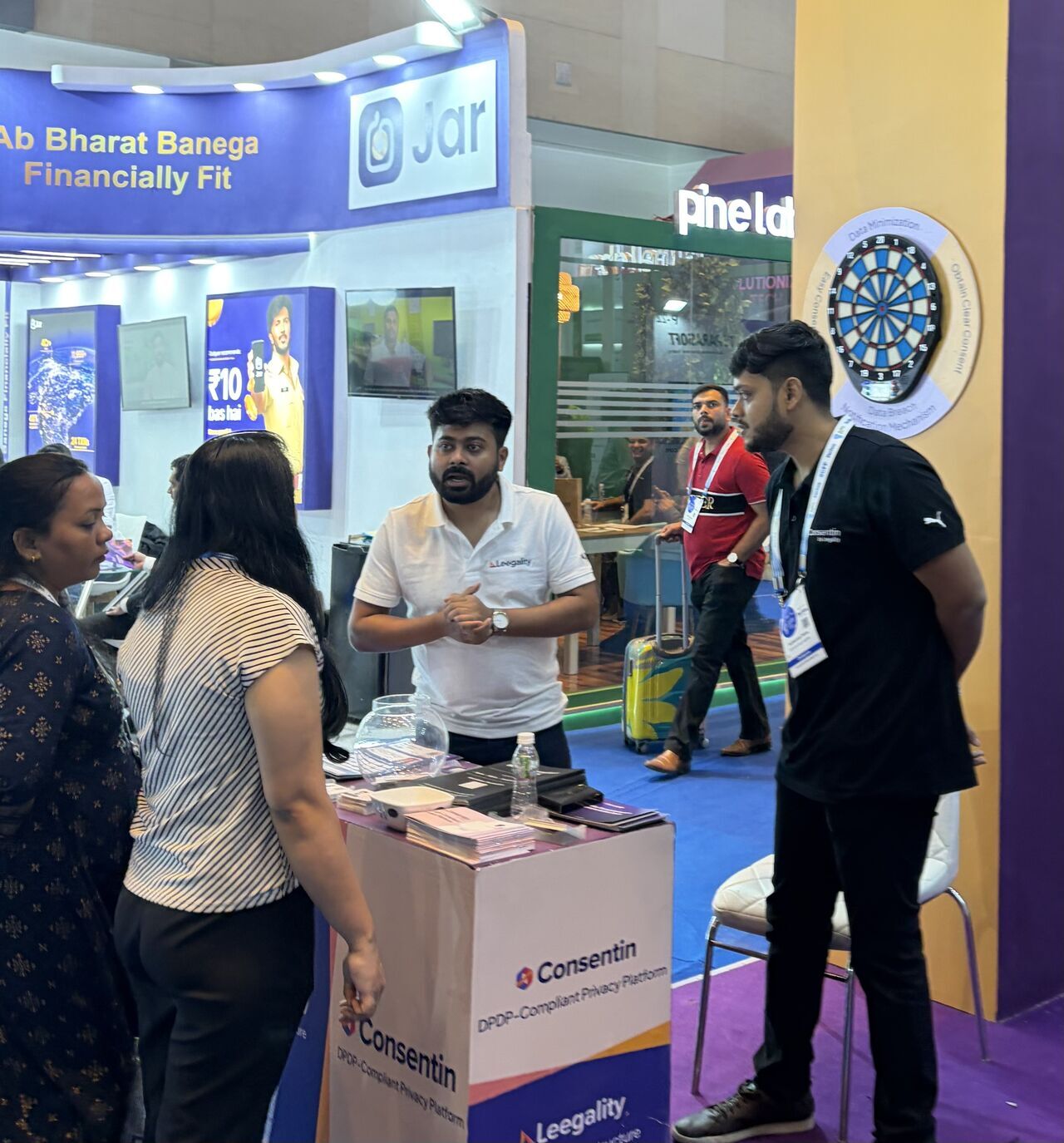 GFF 2025 booth - dartboard hook